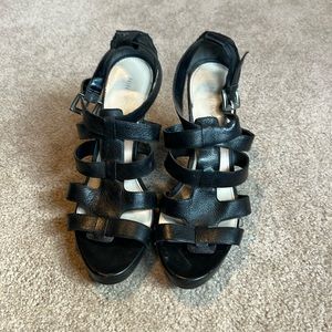 Nine West black womens heels size 8
